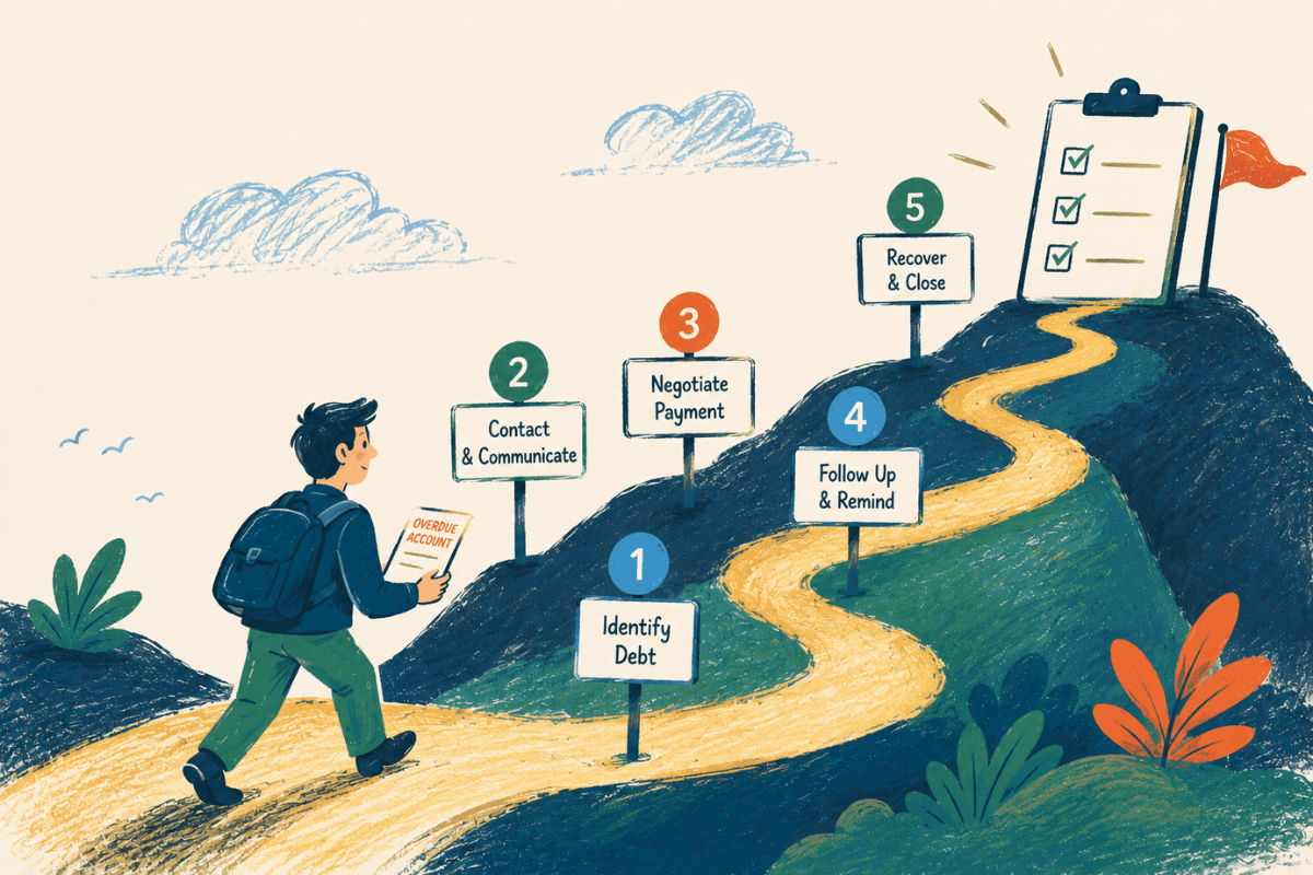 The Debt Collection Process: A Step-by-Step Guide for BFSI Teams